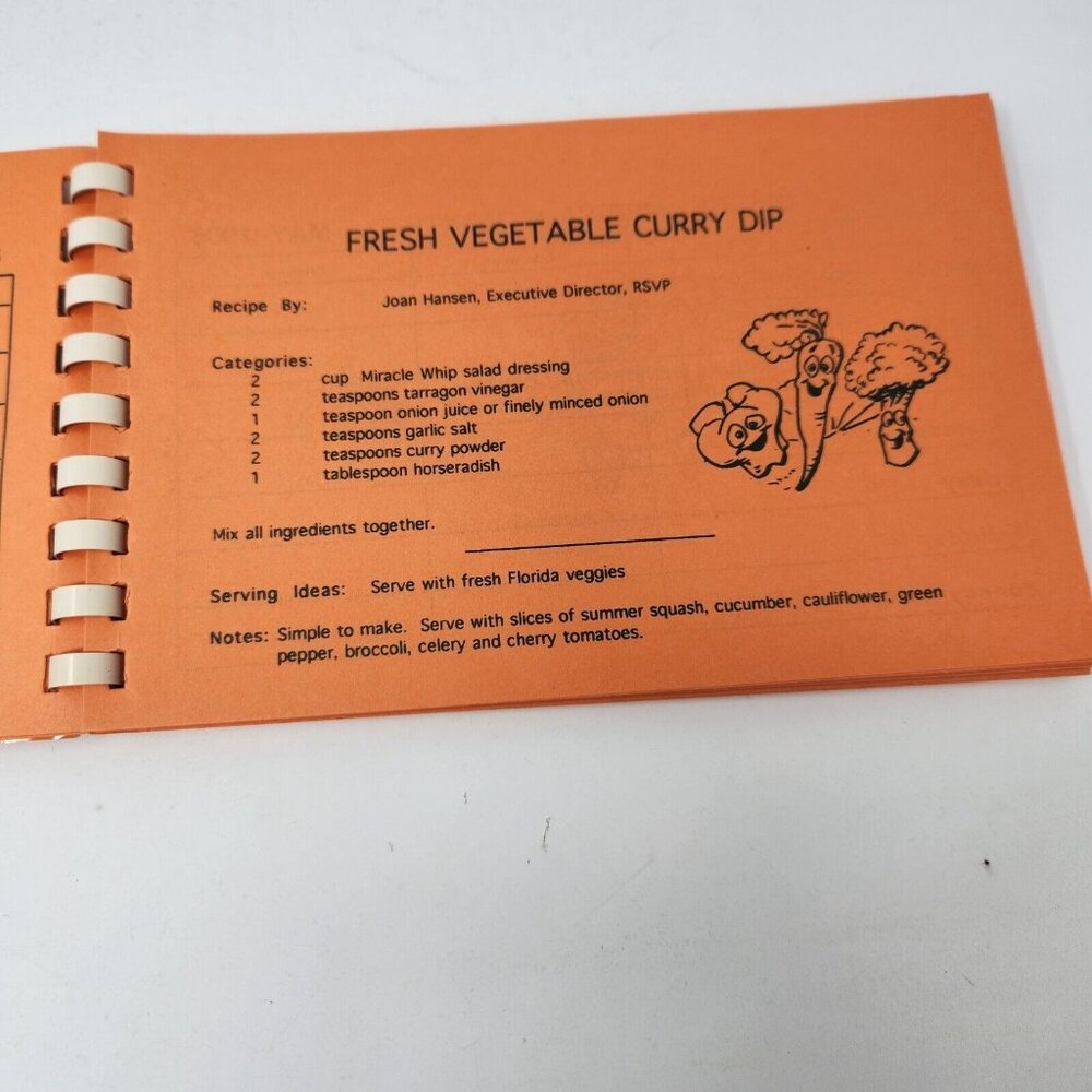 A Taste of Florida Cookbook 1996-97 Spiral Bound “Older Americans Cookbook” - Picture 7 of 8
